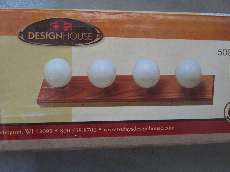lot 72 image: Design House 4 Bulb Vanity Light op...