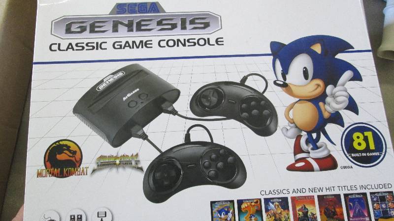 lot 93 image: Classic Game Console 5 by Sega Gene...