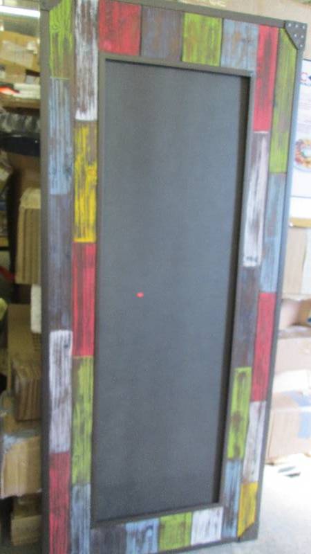 lot 94 image: 60 in x 26.5 in Distressed Look D...