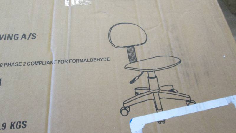lot 105 image: Child-Sized Desk Chair open box Ret...