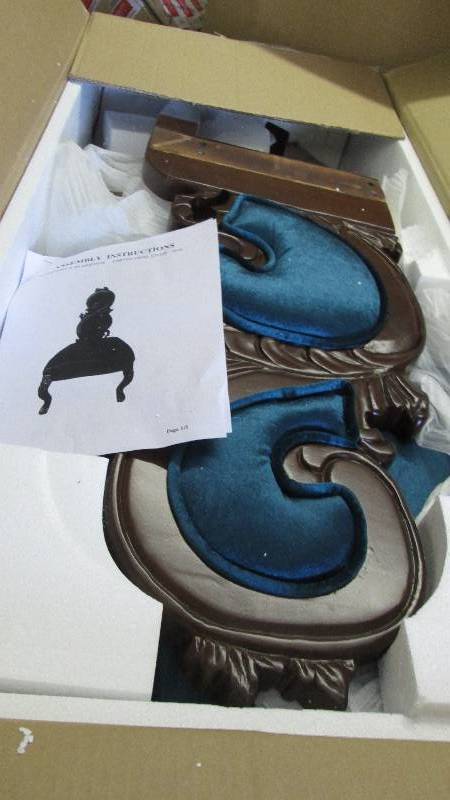 lot 108 image: Carved Swirl Chair open box Retail ...