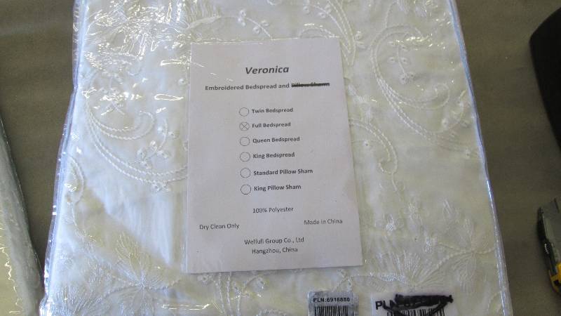 lot 171 image: Veronica Embroidered Full Bedspread...