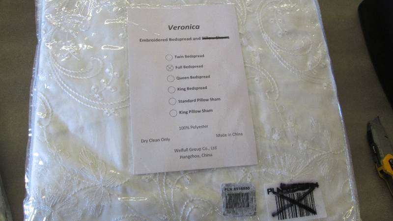lot 172 image: Veronica Embroidered Full Bedspread...