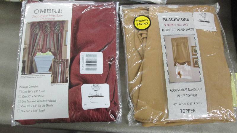 lot 183 image: 2 Assorted Tie Up Shades...