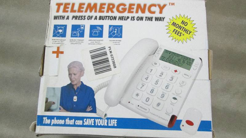 lot 191 image: Telemergency Phone,open box, untest...