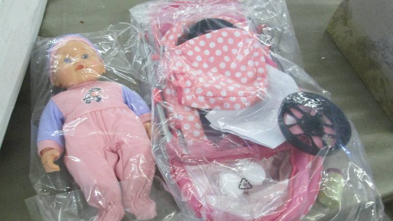 lot 212 image: Doll, Stroller & Accessories - asse...