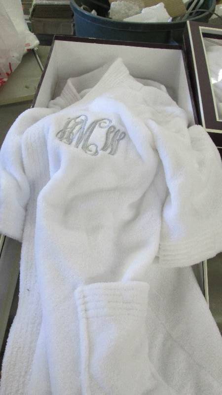 lot 221 image: Pre-Monogrammed Super Soft Short La...