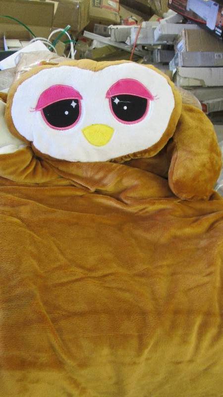 lot 225 image: Pre-Personalized Owl Sleeping Bag...