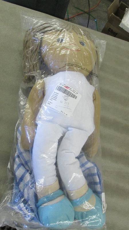 lot 230 image: Large Soft Doll with Pre-personaliz...