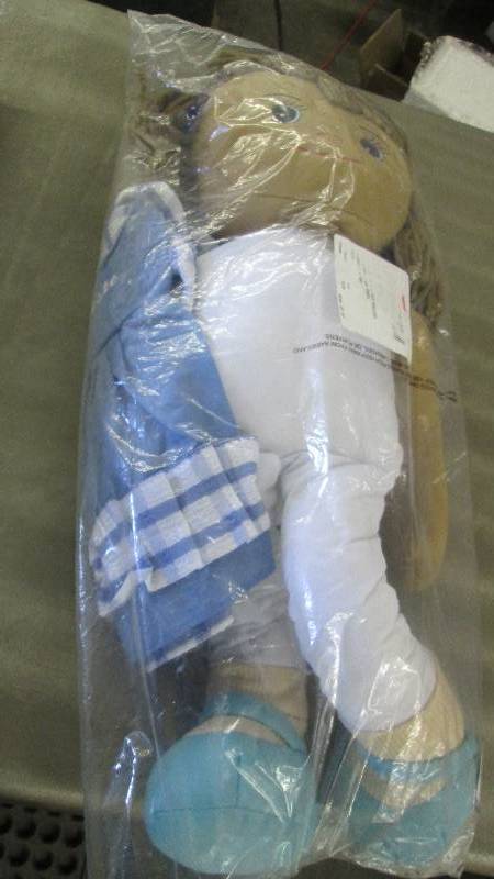 lot 238 image: Large Soft Doll with Pre-personaliz...
