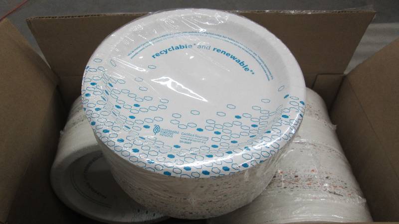 lot 288 image: Dixie Basics 8.5 inch Paper Plates ...