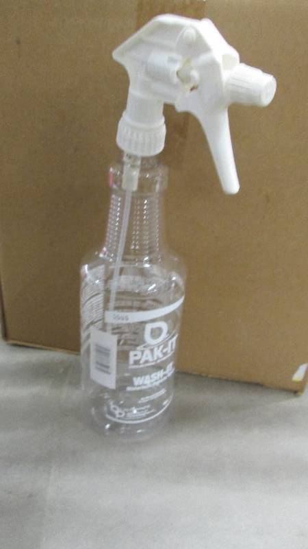 lot 291 image: Case of 12 Wash-It Empty Spray Bott...