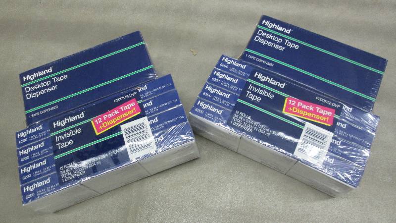 lot 294 image: Lot of 2 Highland Invisible Tape re...