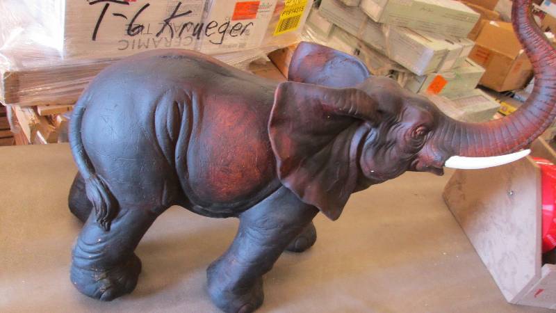 lot 209 image: Large Dcor Elephant 25 inches hig...