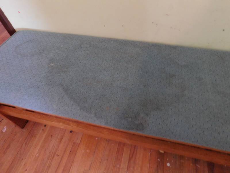 lot 29 image: Cloth Covered Bench