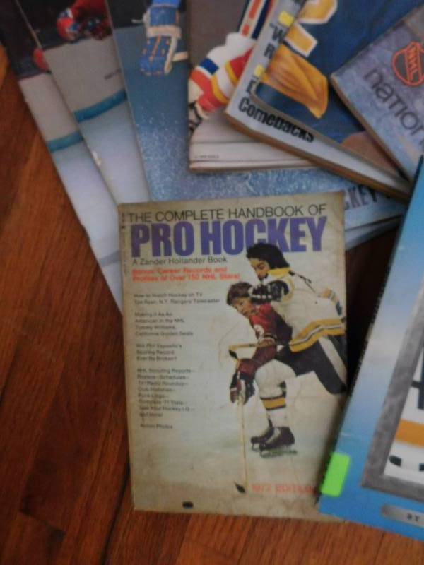 lot 70 image: Vintage Hockey Books &  Magazines