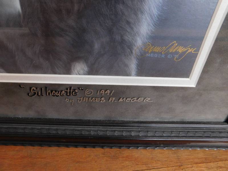 lot 134 image: Wolf Wall Art