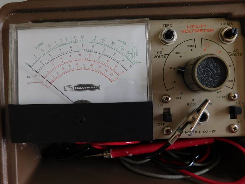 lot 137 image: Two HeathKit Voltmeters