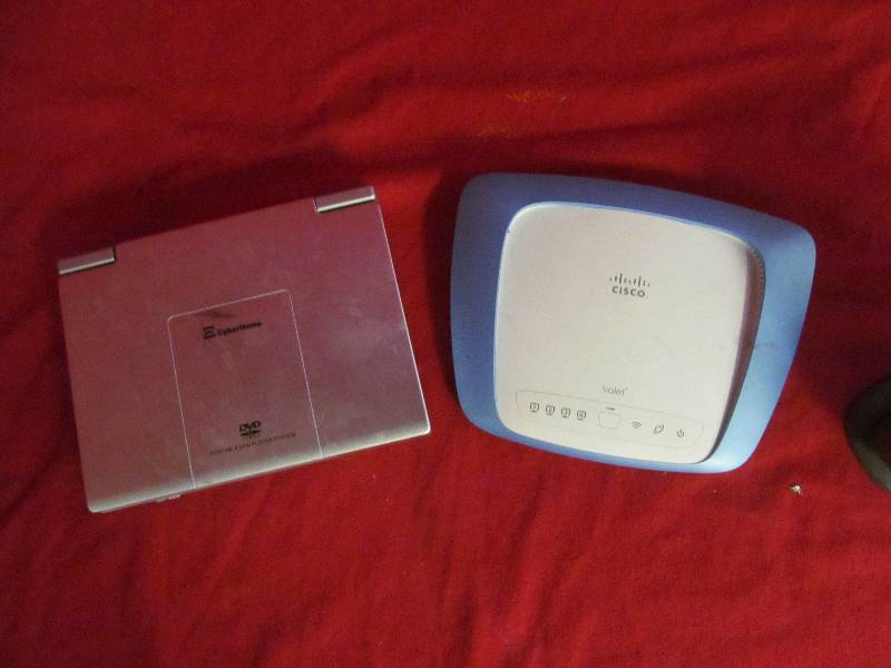 Cyber Home DVD system, Cisco Valet,Belkin router
