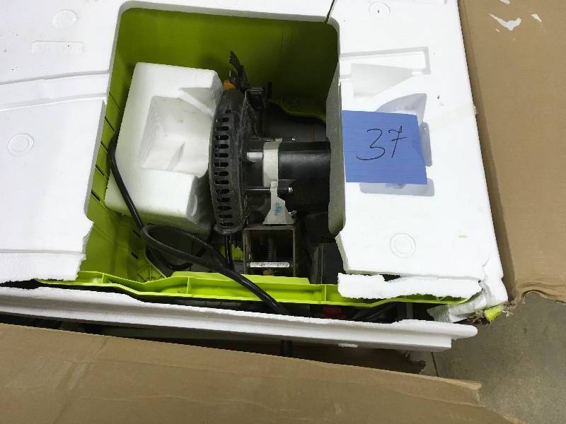 Ryobi 10 Sliding Compound Miter Saw with Laser open box in like new condition