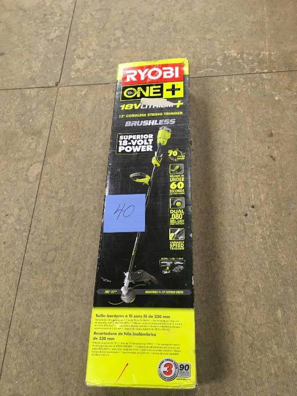 Ryobi ONE 18-Volt Lithium-Ion  BrushlessString Trimmer
