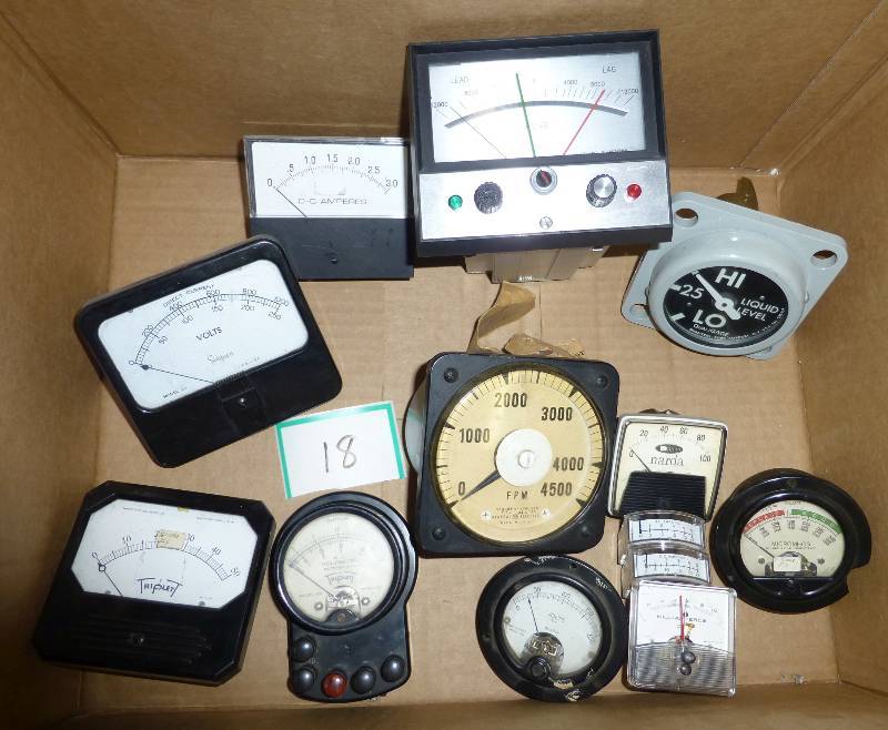 lot of panel meters old and new...