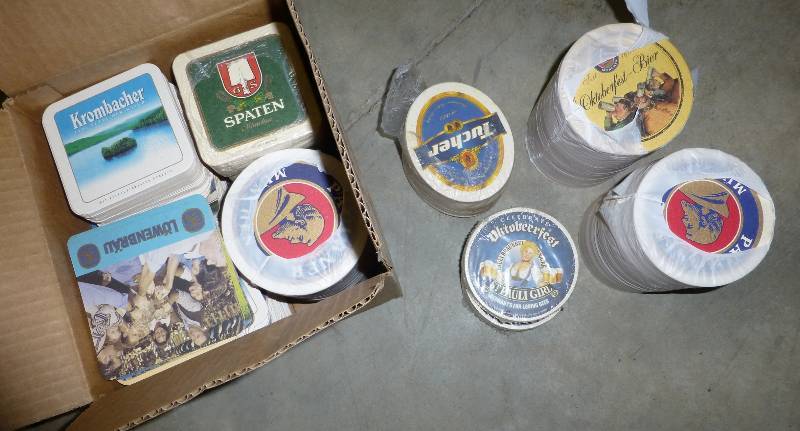 Approx. 400-500 beer coasters...