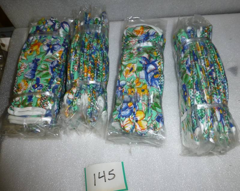 4 dozen garden gloves and 80 new ga...