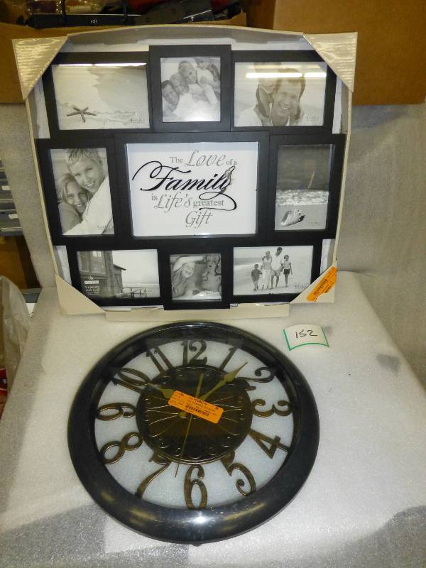 multi photo frame and clock ...