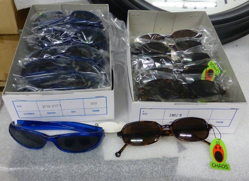 2 dozen pair of sunglasses, deep bl...