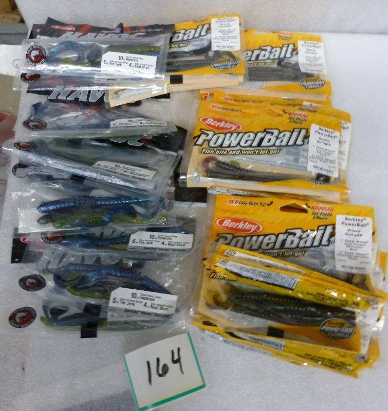17 sample powerbait packages and 10...