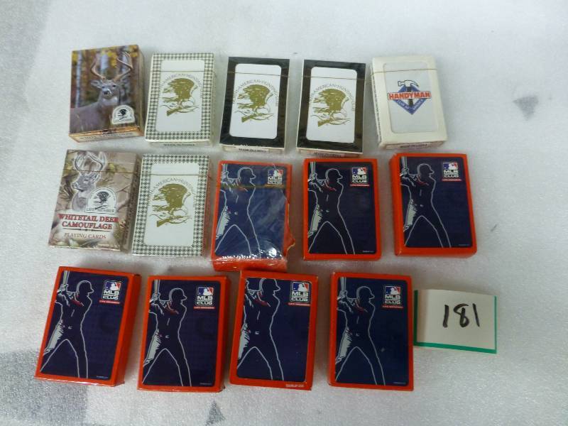 14 decks of playing cards, deer, hu...