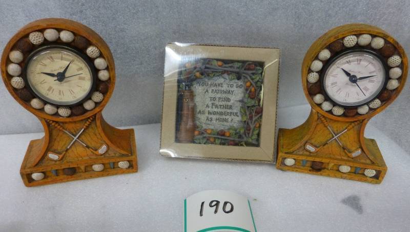two new golf theme clocks and golf ...