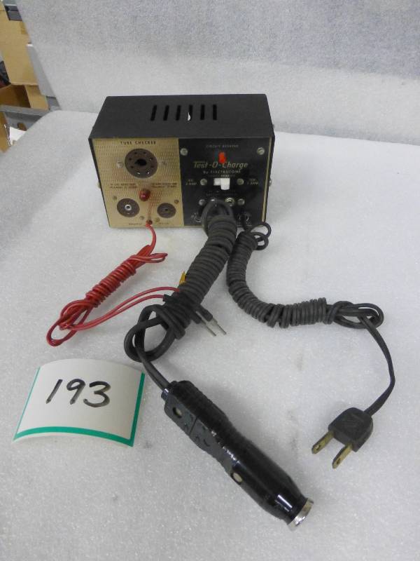 vintage tube and battery tester...