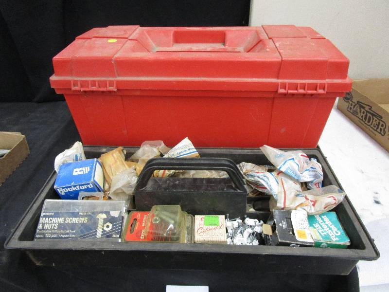 lot 50 image: Box of Misc Bolts and Nails
