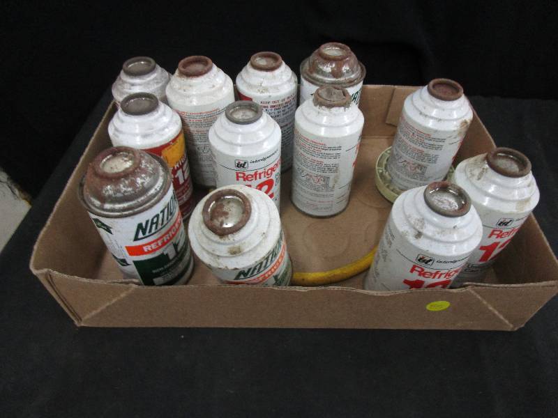 lot 55 image: 12 Cans of R12 Refrigerant