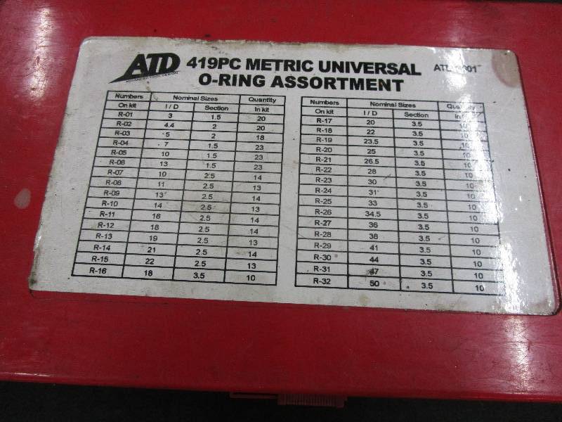 lot 61 image: O-Ring Assortment Set