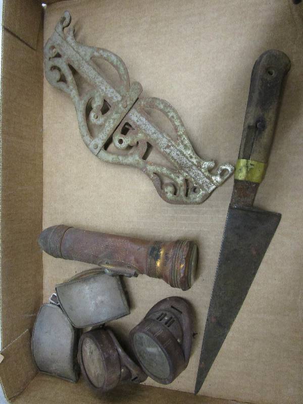 lot 148 image: Old Goggles, Flashlight, Knife and more