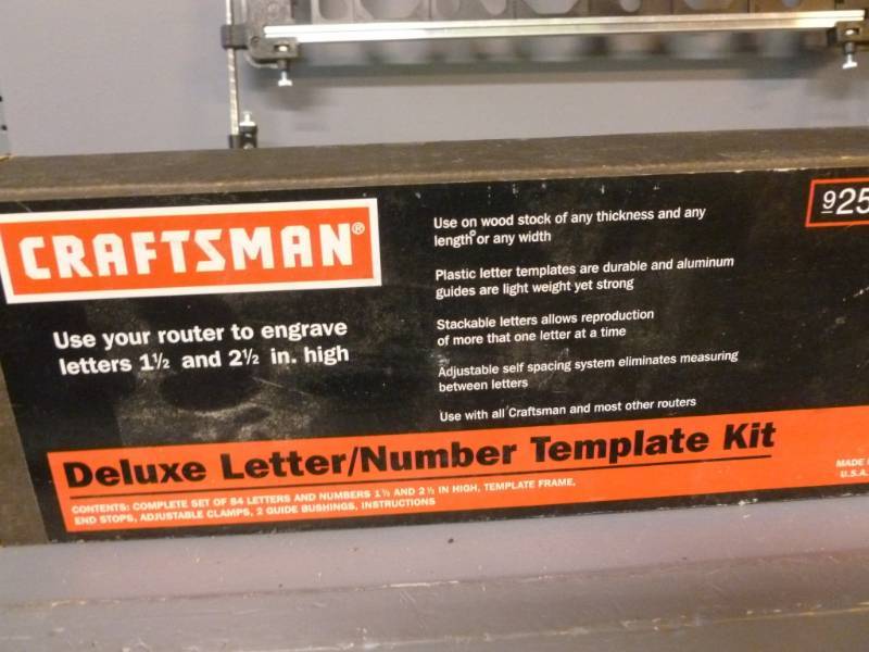 Letter Template Set - Craftsman