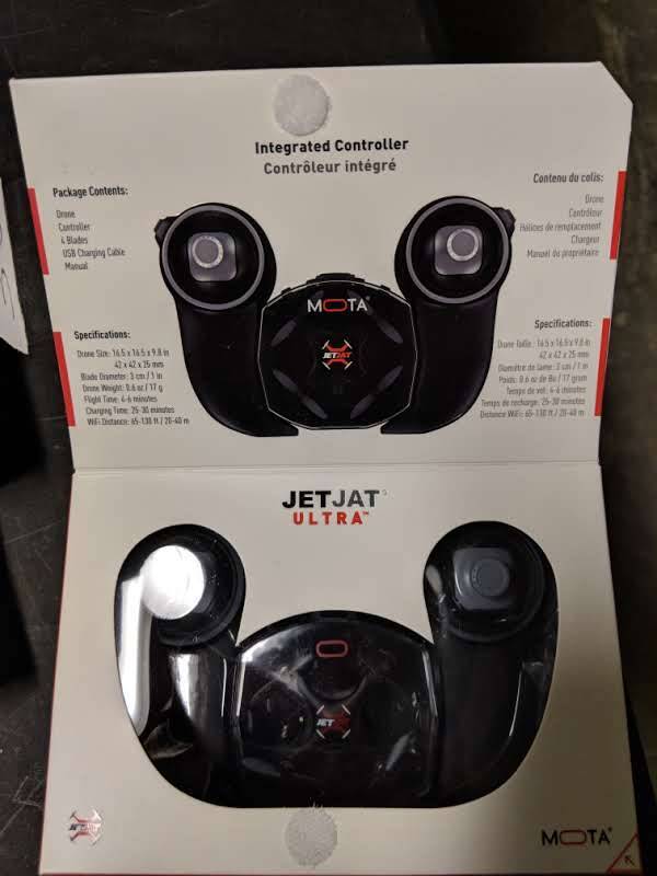 lot 39 image: Mota JetJat Ultra Quadcopter Drone with HQ Camera - Black