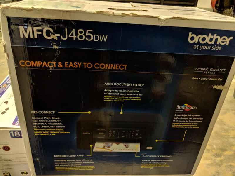 lot 44 image: Brother WorkSmart Wireless All-in-One Multifunction Inkjet Printer - MFC-J485DW