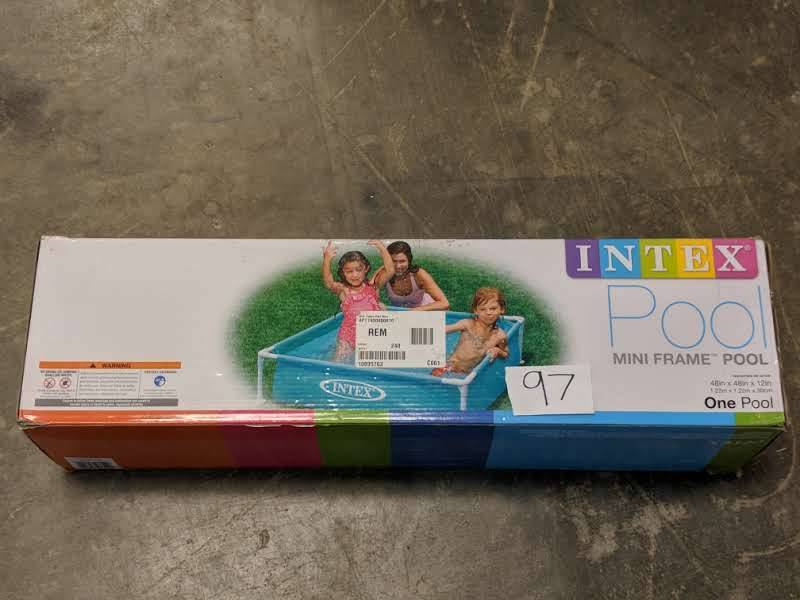 lot 97 image: Intex Pool Mini Frame Pool 48 x 48 x 12