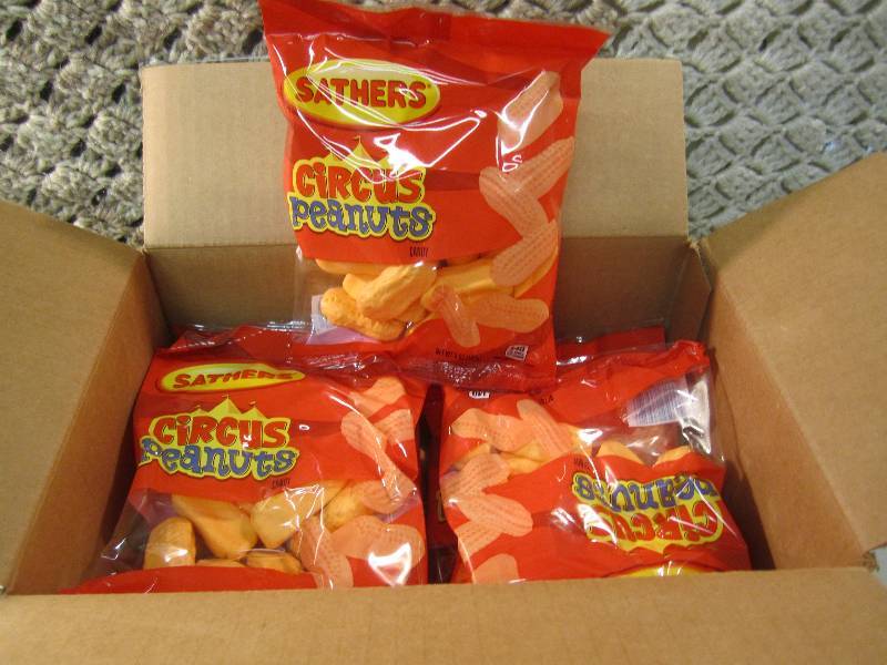 Case of 12 Bags Circus Peanuts Cand...