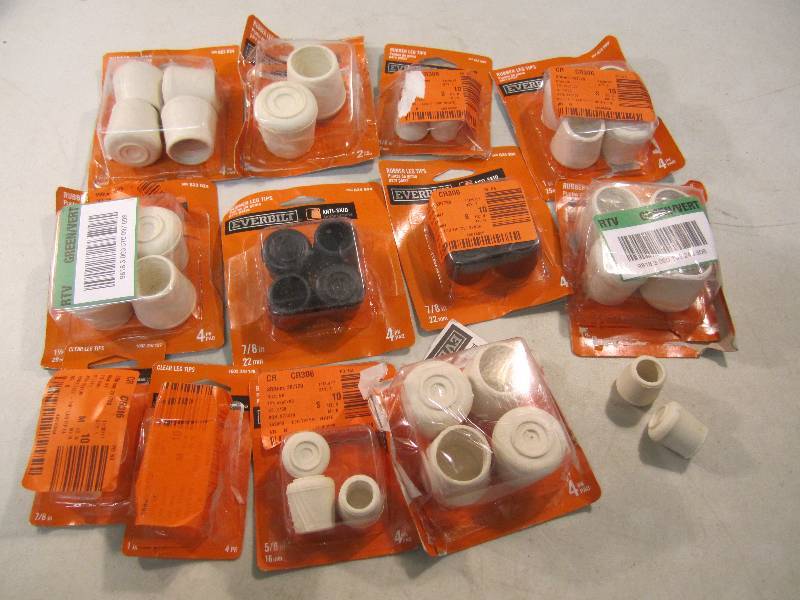 Lot of Rubber Leg Tips Various Size...