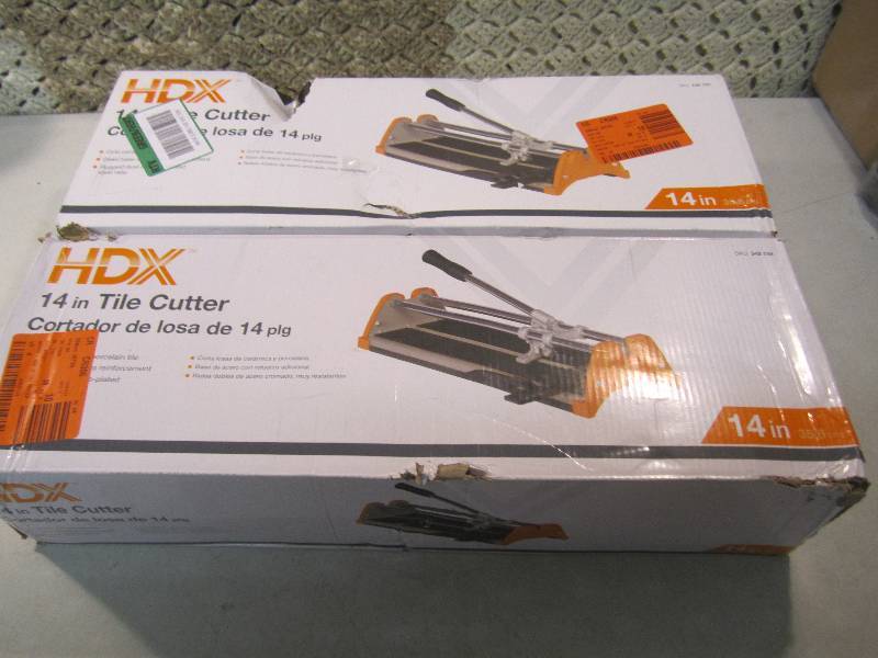 Lot of 2 HDX 14 Tile Cutters Open...