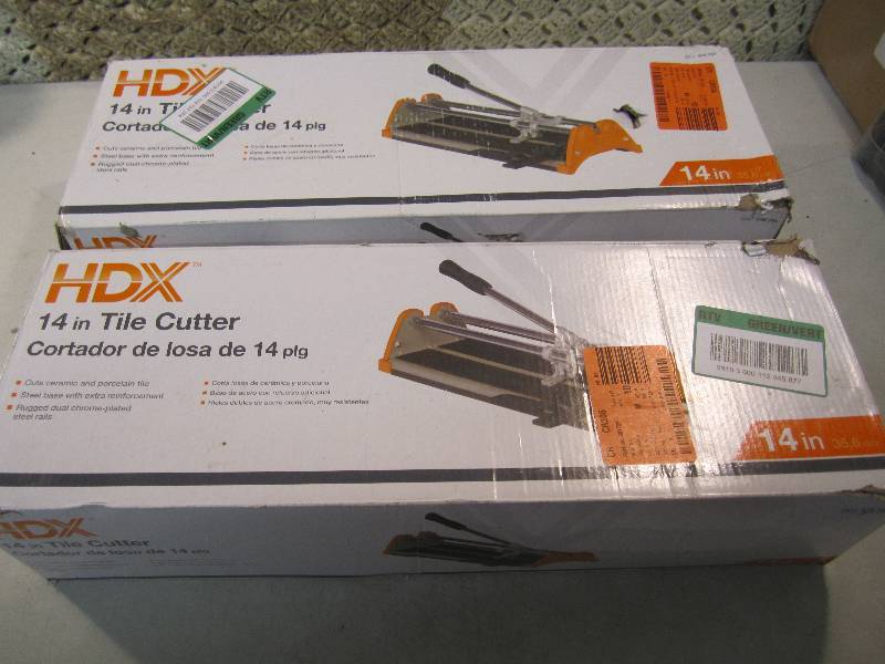Lot of 2 HDX 14 Tile Cutters Open...