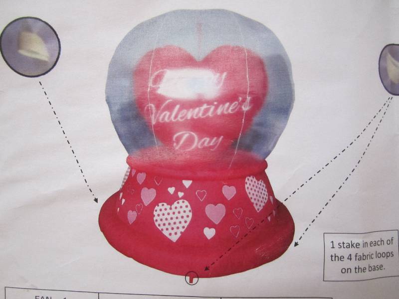 Inflatable Rotating Valentine Heart...