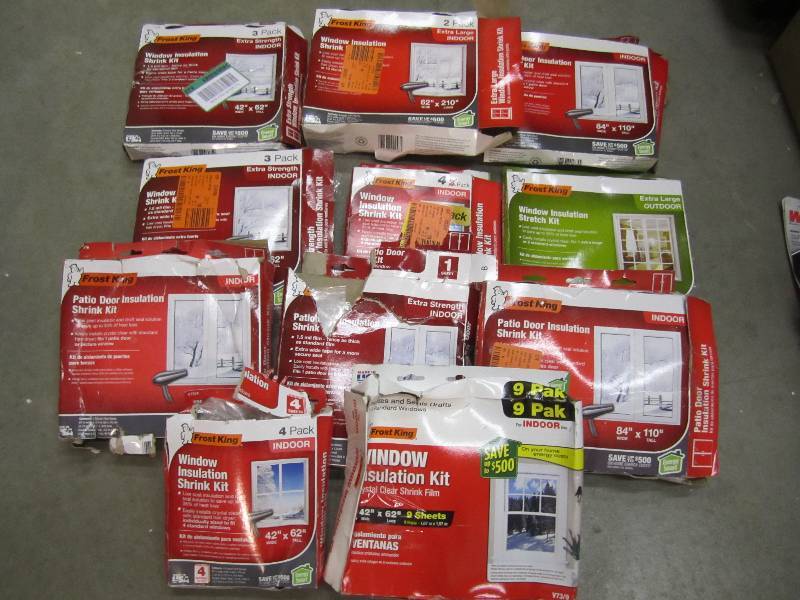 Lot of Window Insulation Kits Open...