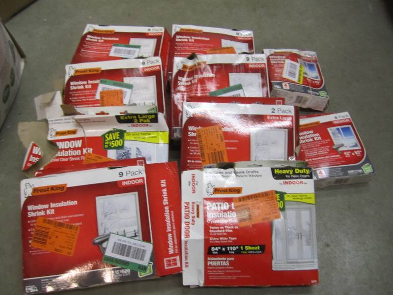 Lot of Window Insulation Kits Open...