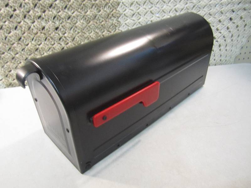 MB1 Post Mount Mailbox Black with R...